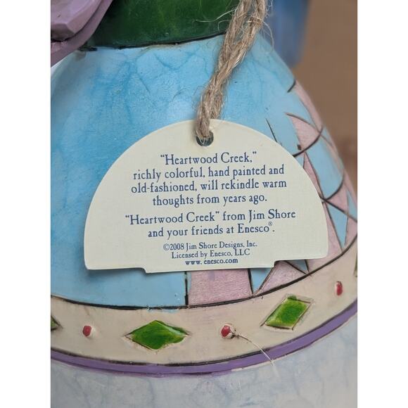 Jim Shore "Warm And Cozy" Snowman With Bird And Birdhouse. - Picture 7 of 12